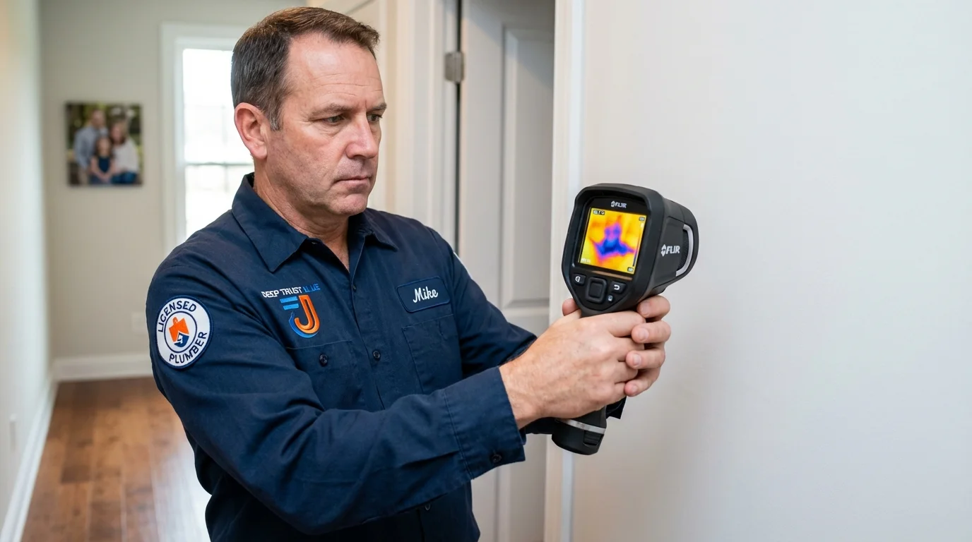 Thermal imaging leak detection by Johns Plumbing LLC in Amelia